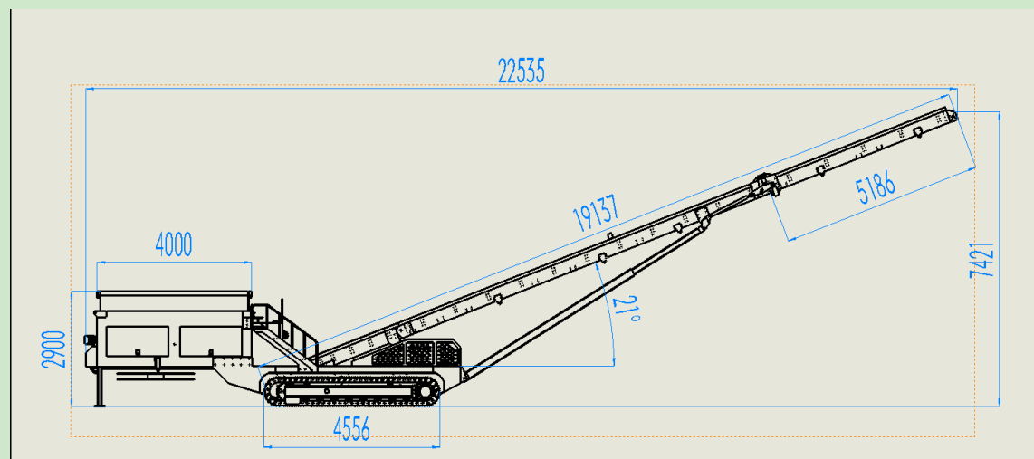  XLD-800 Crawler mobile stacker 